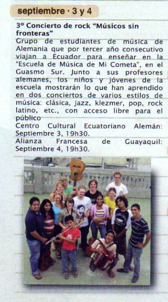 Agenda Cultural - Periódico 2009